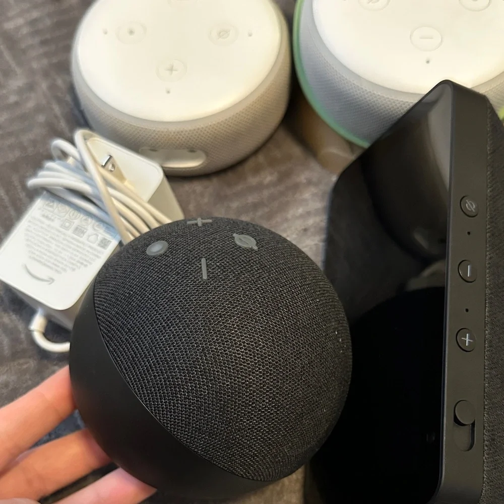 Amazon Smart Speakers and Display Set - Black, White, Green